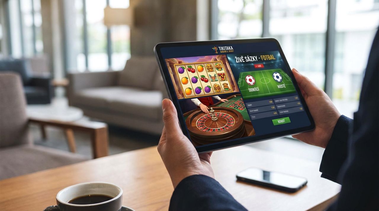 Snímek webového rozhraní online kasina Tikitaka