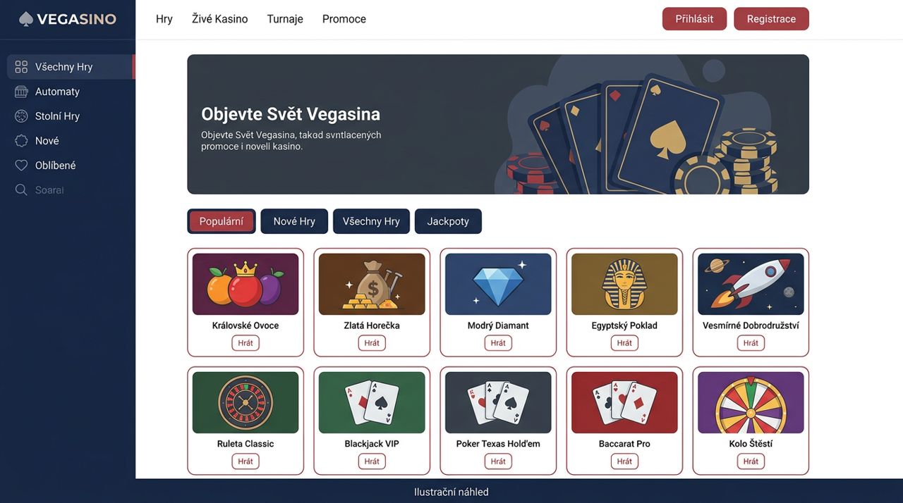 Stránka online kasina Vegasino