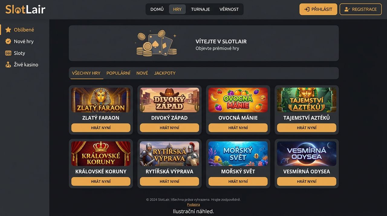 Přehled online kasina SlotLair a jeho platebních podmínek
